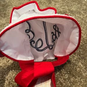 TBBC bonnet with monogram